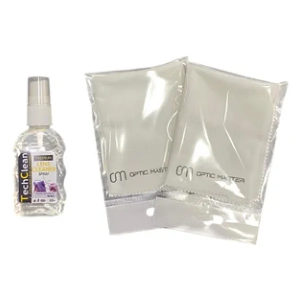 Optic Master Gözlük Temizleme Seti (50ml Antistatik Sprey + 2 Adet Microfiber Bez) - Görsel 3