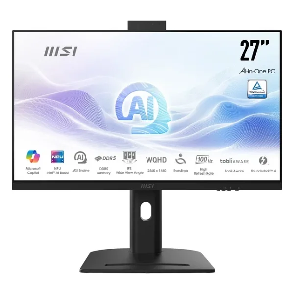 Msı Modern Am273qp AI 1um-419xeu Ultra 7 155h 16 GB 1 TB SSD Arc Graphics 27" Qhd All İn One PC - Görsel 3
