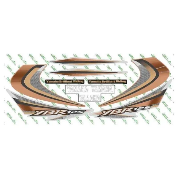 Yamaha Ybr 125 2010 Uyumlu Sarı Sticker Set - Görsel 3