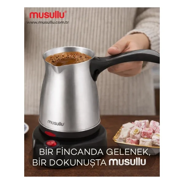 Musullu MSL-CM212 Çelik Elektrikli Cezve - Görsel 2