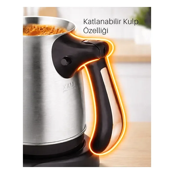 Musullu MSL-CM212 Çelik Elektrikli Cezve - Görsel 4