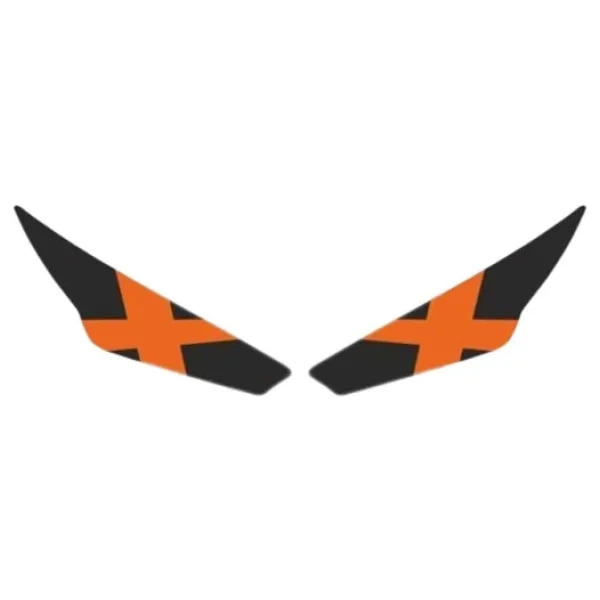 Rks R250 2023 - 2024 Uyumlu Far Sticker X Turuncu - Görsel 3