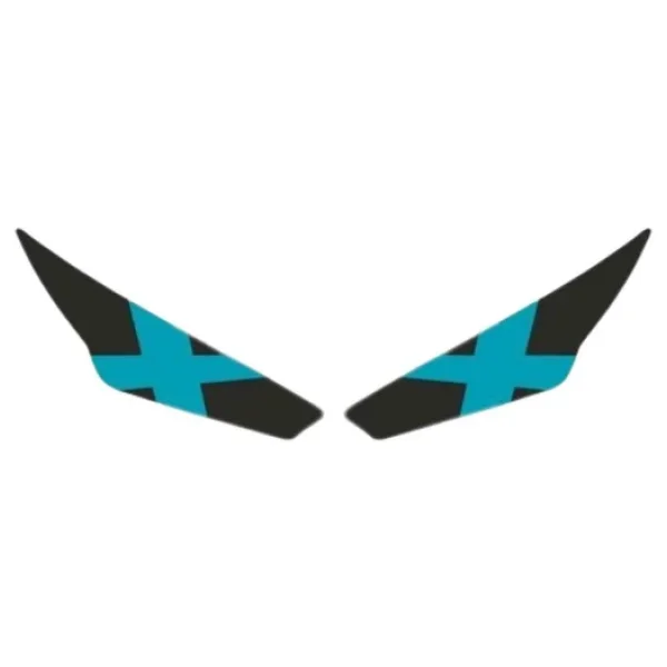 Rks R250 2023 - 2024 Uyumlu Far Sticker X Mavi - Görsel 3