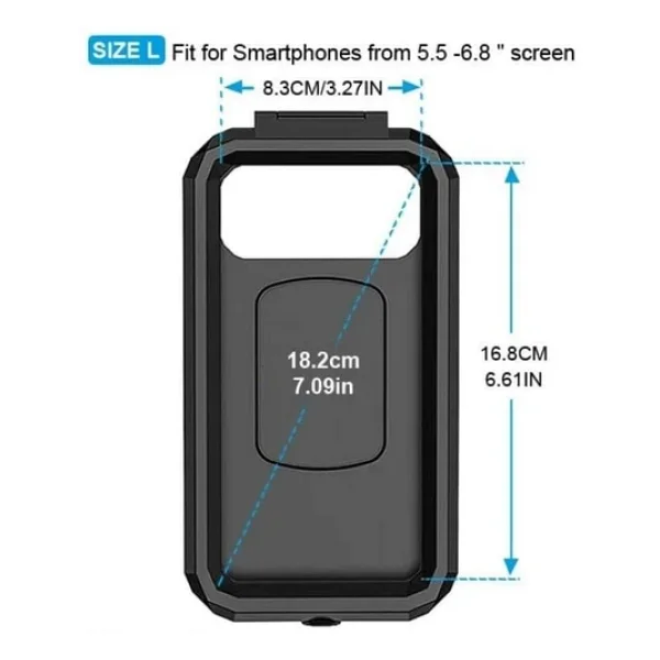 Nukrotech M18-53 Su Geçirmez Motosiklet Telefon Tutucu - Görsel 7