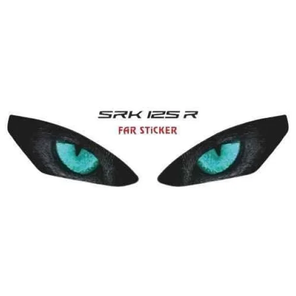 Rks Srk 125 R 2023 - 2025 Uyumlu Far Sticker Mavi - Görsel 2