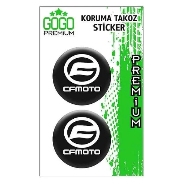 Cf Moto Beyaz Koruma Takozu 4x4 İkili Damla Sticker - Görsel 3