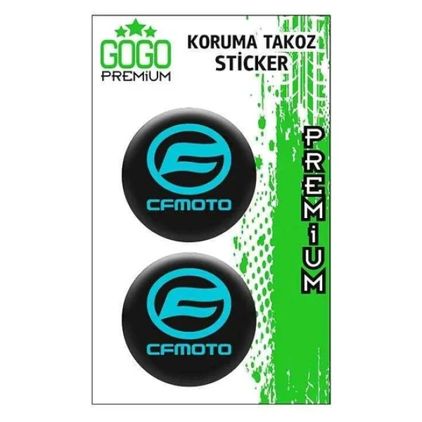 Cf Moto Mavi Koruma Takozu 4x4 İkili Damla Sticker - Görsel 3