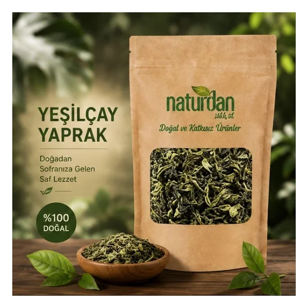 Yeşil Çay Yaprak - 1 Kg - Görsel 2