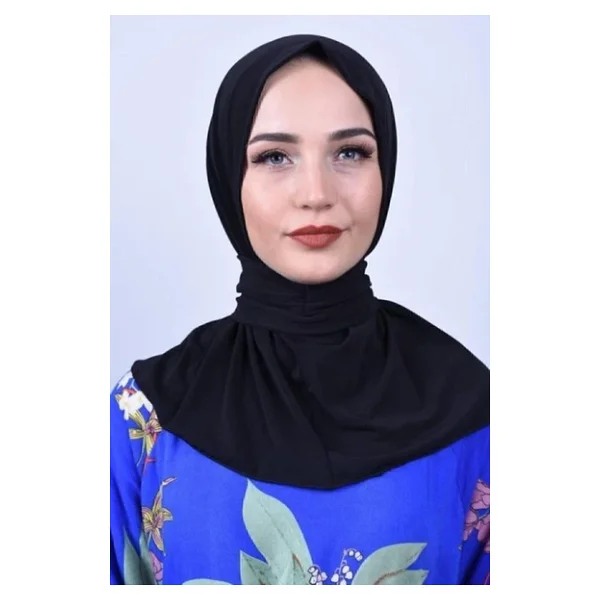 Organic Scarfs Hijabchi Trend Çıtçıtlı Fular Şal Üzeri Uyumlu Günlük,Havuz Ve Deniz Bone Şalı - Görsel 4
