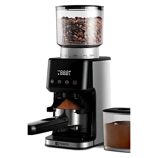 Vosco Dijital Espresso Ve Kahve Öğütücü - Ayarlanabilir Dozaj Ve Öğütme Seçenekleri - Görsel 3