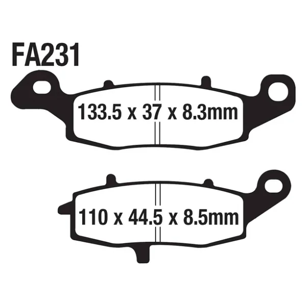 Cf Moto 650 Sd-T Sd-S Ön Fren Disk Balatası Sağ Fa231 Orj - Görsel 3