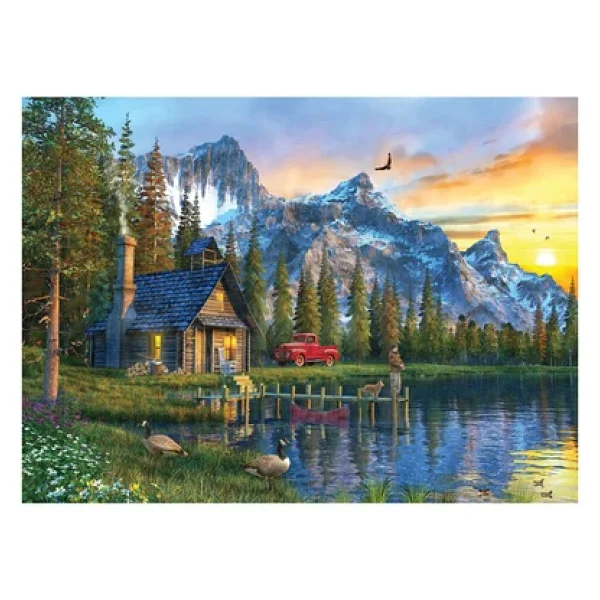 Anatolian Dağ Evinde Günbatımı 1000 Parça Puzzle 1024 - Görsel 4