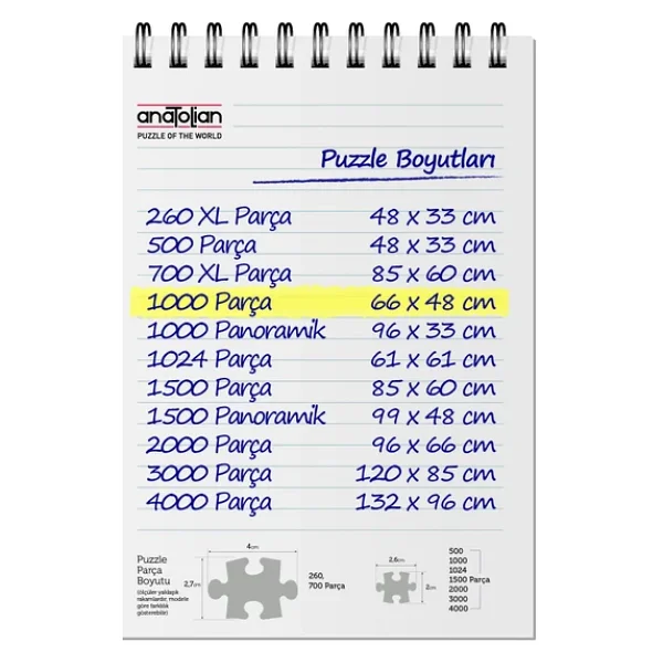 Anatolian Dağ Evinde Günbatımı 1000 Parça Puzzle 1024 - Görsel 6