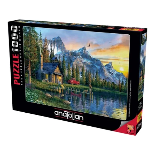 Anatolian Dağ Evinde Günbatımı 1000 Parça Puzzle 1024 - Görsel 3
