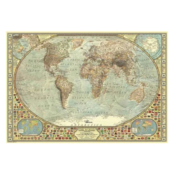 Anatolian Dünya Haritası Puzzle 2000 Parça 3935 - Görsel 4