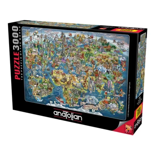Anatolian Harika Dünya Puzzle 3000 Parça 4923 - Görsel 3