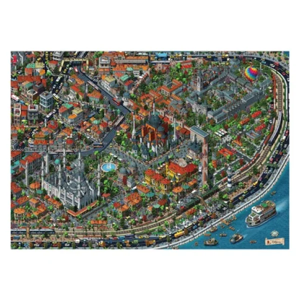 Anatolian Fractal İstanbul 3000 Parça Puzzle - Görsel 4