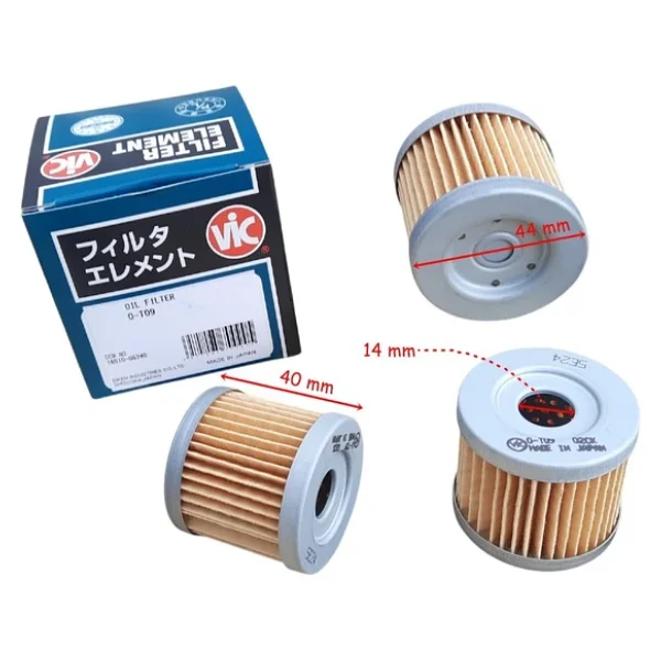 Tvs Apache 150-200 Yağ Filtresi Japon Vic Hf131 44-40-14 Mm - Görsel 3