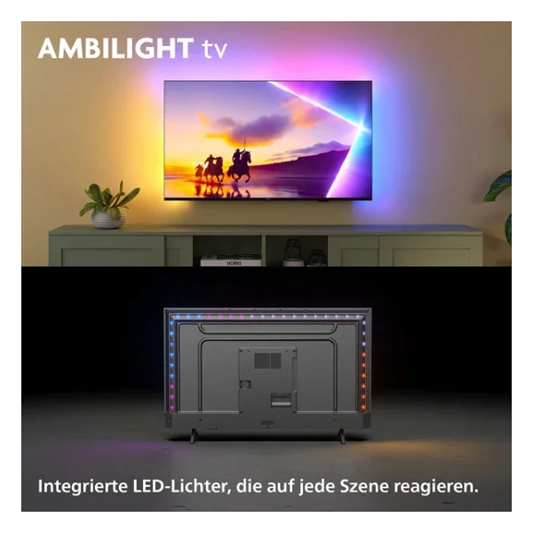 Philips 50pus8500 4K Ultra HD 50" 127 Ekran Uydu Alıcılı Smart Ambilight QLED TV - Görsel 7