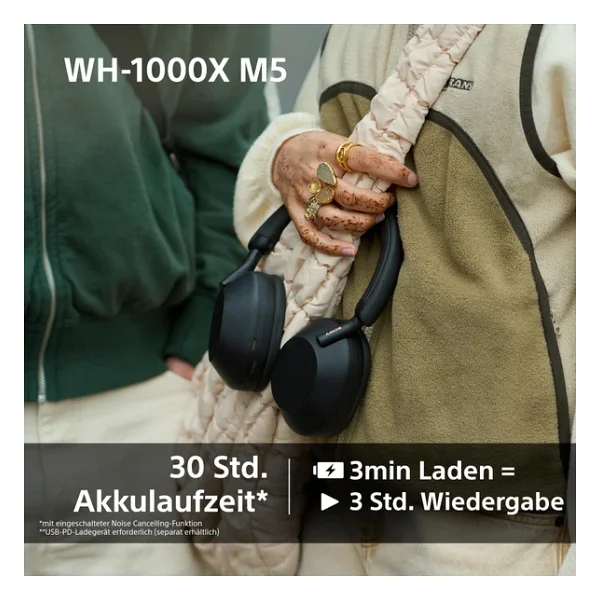 Sony Wh-1000xm5 Lacivert Kulak Üstü Bluetooth Kulaklık - Görsel 7