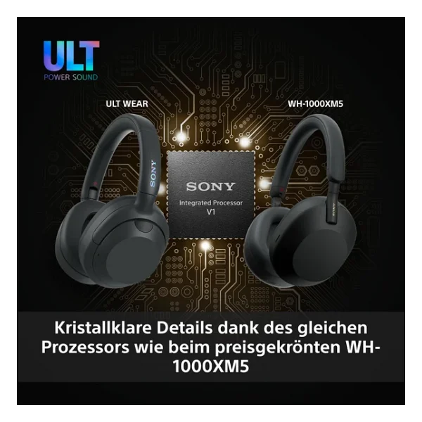 Sony Ult Wear Wh-Ult900n ANC Siyah Kulak Üstü Bluetooth Kulaklık - Görsel 6