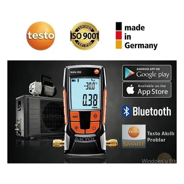 Testo 552 Dijital Manometre - Görsel 8