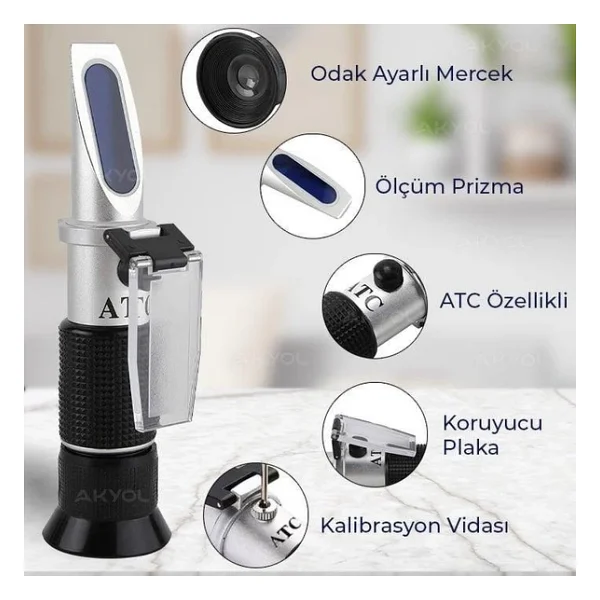 Loyka Loyka El Tipi Alkol Refraktometresi - Görsel 7