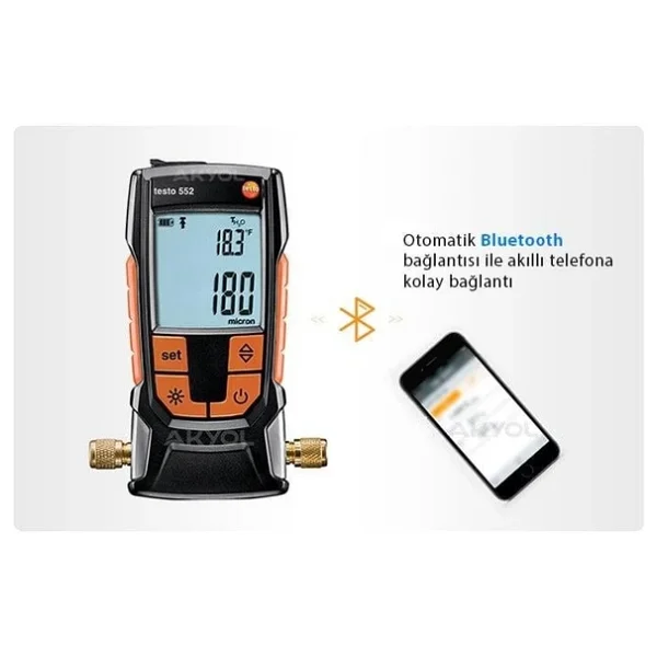 Testo 552 Dijital Manometre - Görsel 6