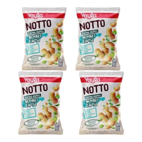 Yayla Notto Yoğurt Ve Mevsim Yeşillikleri Çeşnili Nohut Cipsi 55 G X4 - Görsel 3