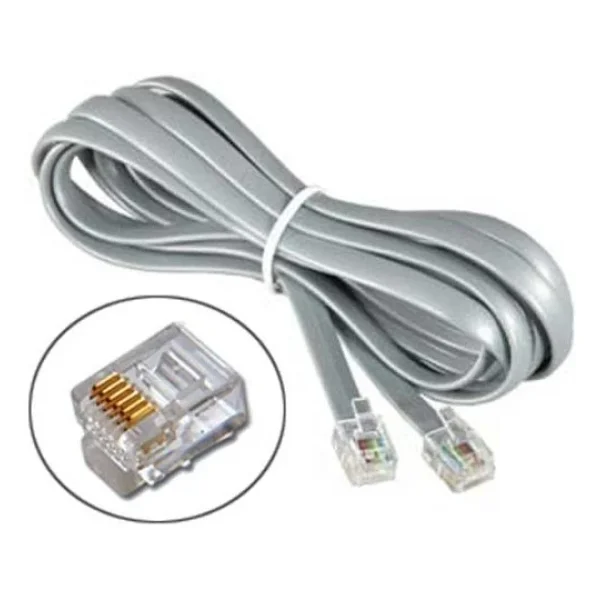 Rj12 6 Lı Santral Telefon Kablosu 5 Metre - Görsel 3
