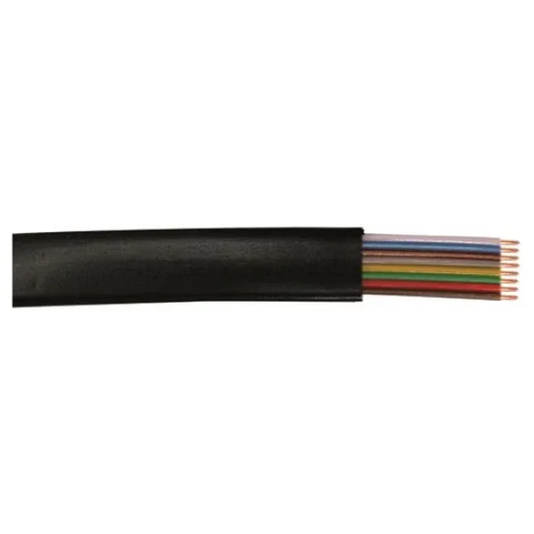 Yassı Telefon Kablosu - 8'li - Siyah - 100 Metre - Görsel 4