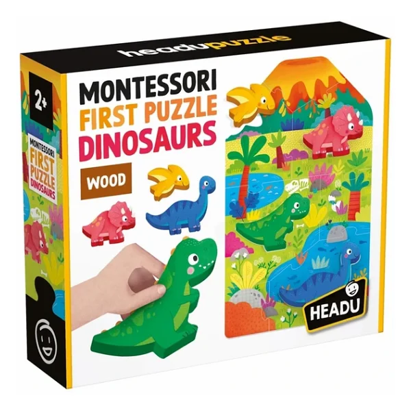 Headu Montessori My First Puzzle Dinosaurs - Görsel 6