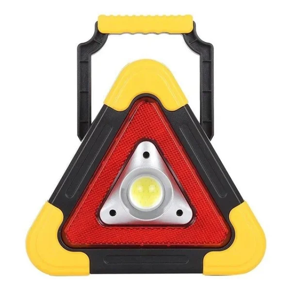 Powermaster Hb-6609 Solar Şarjlı 500 Lümen Çok Fonksiyonlu Üçgen Reflektör Işıklı Ikaz Lambası - Görsel 6