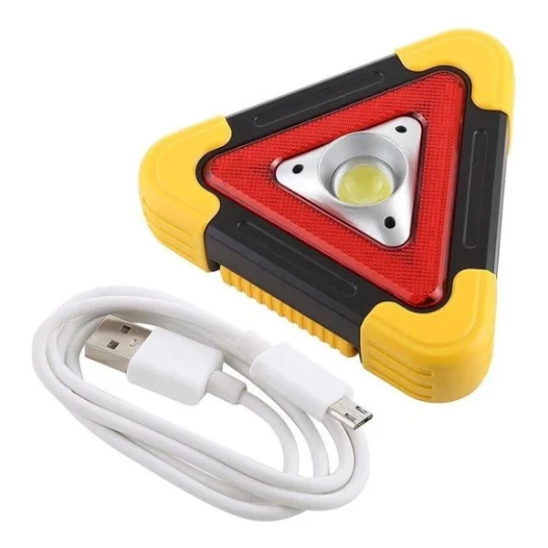 Powermaster Hb-6609 Solar Şarjlı 500 Lümen Çok Fonksiyonlu Üçgen Reflektör Işıklı Ikaz Lambası - Görsel 7