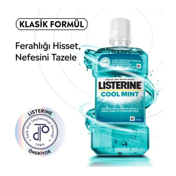 Listerine Cool Mint 500 Ml 2 Adet Gargara - Görsel 4