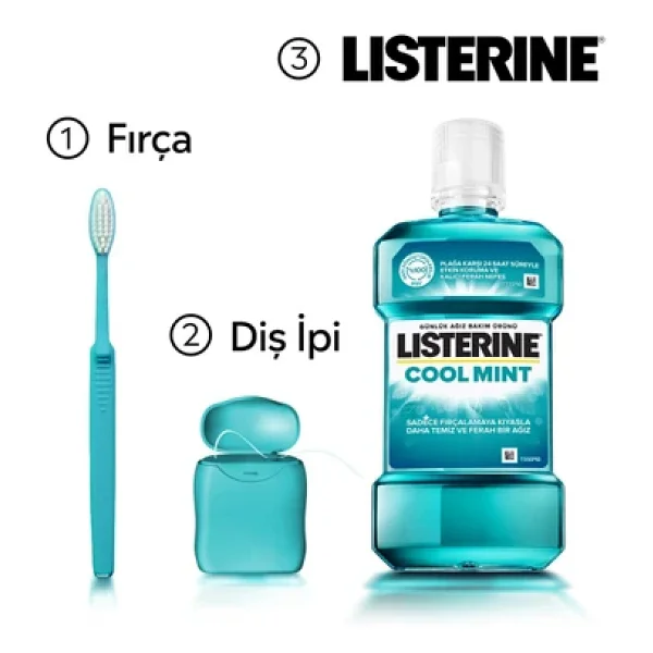 Listerine Cool Mint 500 Ml 2 Adet Gargara - Görsel 8