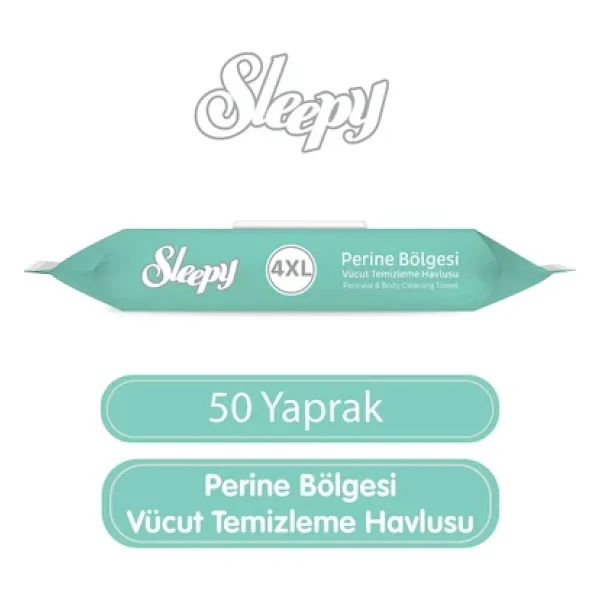 Sleepy 4xl 50'li Vücut Temizleme Havlusu - Görsel 3