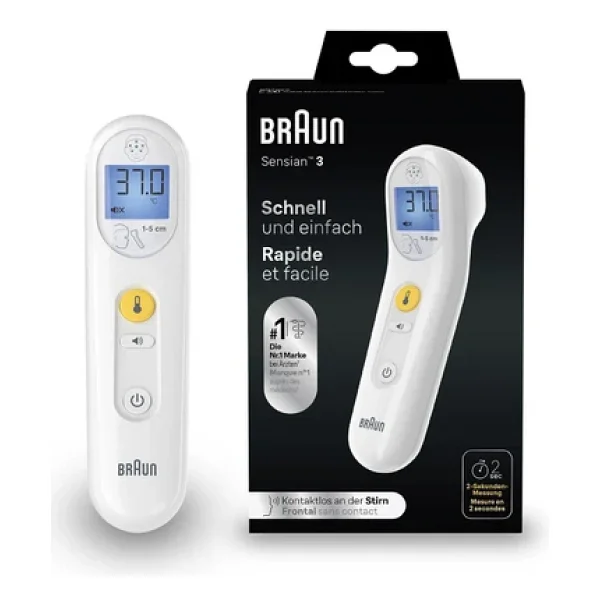Braun Sensian 3 Bnt 050 Alından Ateş Ölçer - Görsel 4