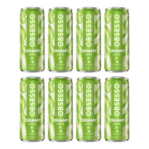 Obsesso Creamy Antep Fıstığı Latte 250 Ml X 8 Adet - Görsel 5