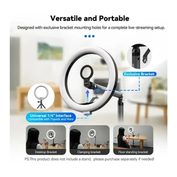 Telesin Selfie Ring Light (10inç) - Görsel 3