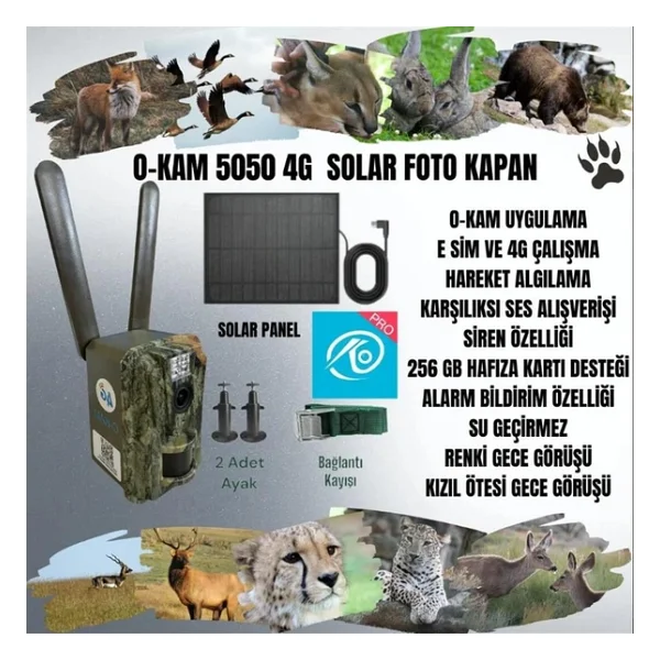 O-Kam 5050 Solar Fotokapan - Görsel 3