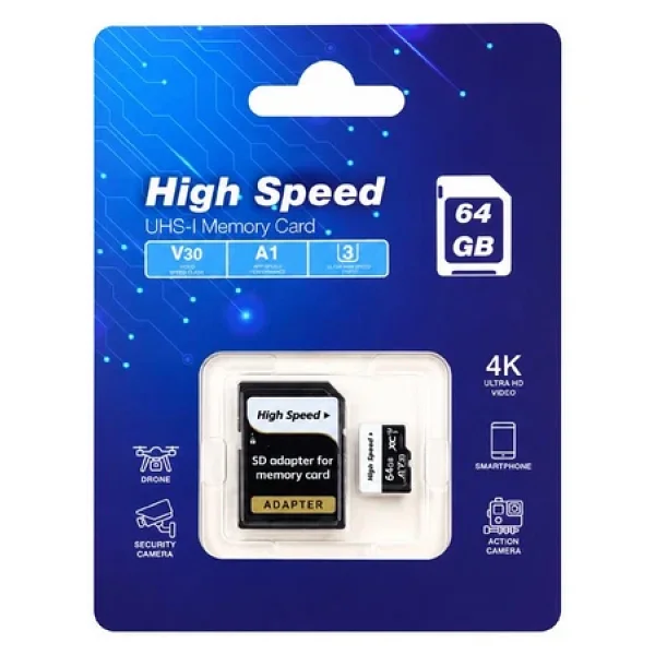 Elba High Speed Class 10 Uhs-I U3 A1 V30 64 GB Micro Sd Kart - Görsel 5