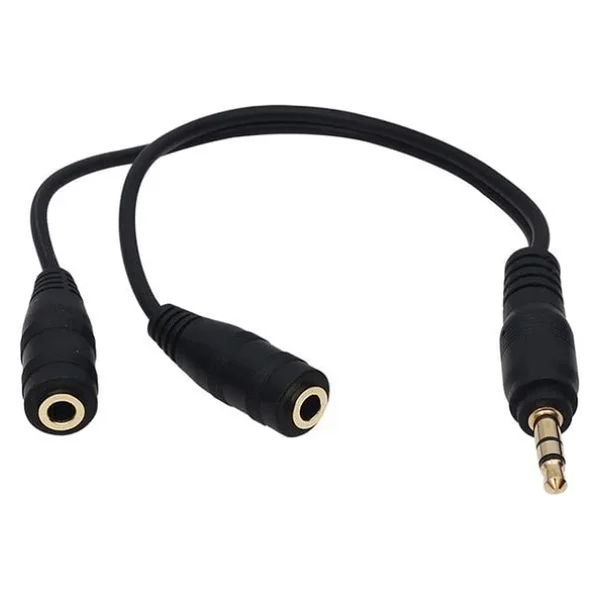 Powermaster 3.5 Mm Erkek-2 Stereo Dişi Kulaklık Çoklayıcı Kablo - Görsel 3
