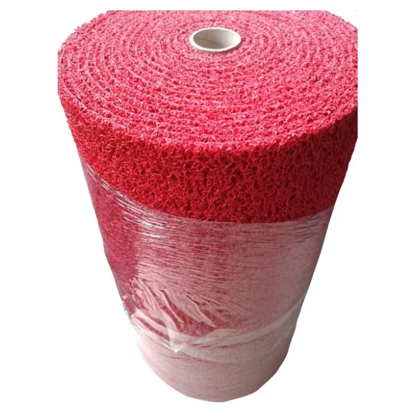 Colourmat Kaydırmaz Kaymaz Yolluk Karmaşık Halı Kıvırcık Paspas 1m X 15m (Kırmızı) - Görsel 7