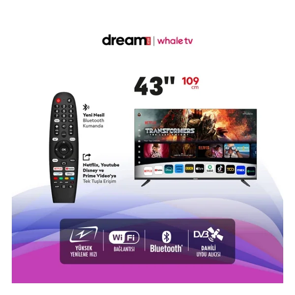 Dreamstar 43" 109 Ekran Full HD Whale TV - Görsel 3