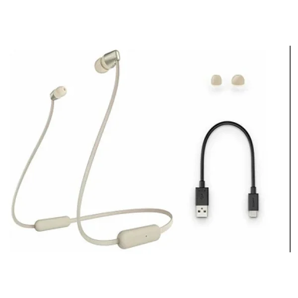 Sony Wı-C310n Kulak İçi Bluetooth Kulaklık Altın - Görsel 2
