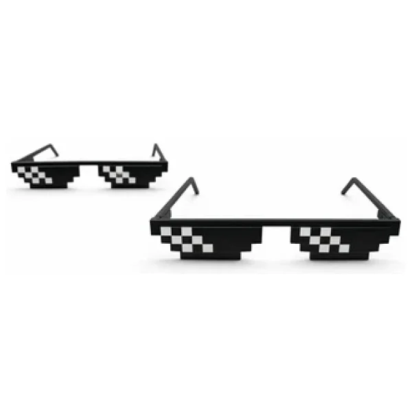 Pixel Thug Life Gözlük Deal With It 8-Bit Piksel Tasarım Eğlenceli Parti & Sosyal Medya - Görsel 8