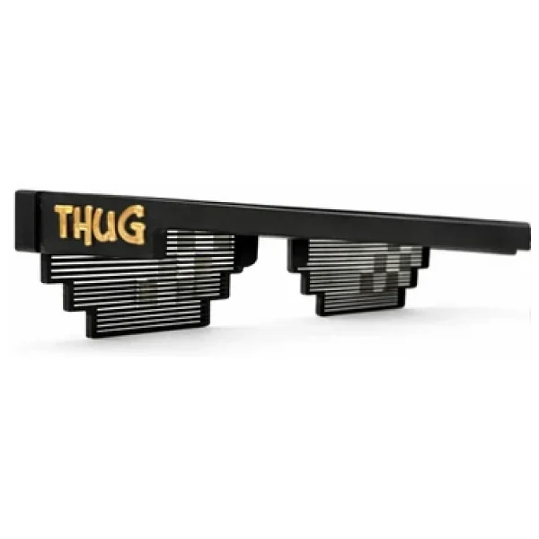 Pixel Thug Life Gözlük Deal With It 8-Bit Piksel Tasarım Eğlenceli Parti & Sosyal Medya - Görsel 4
