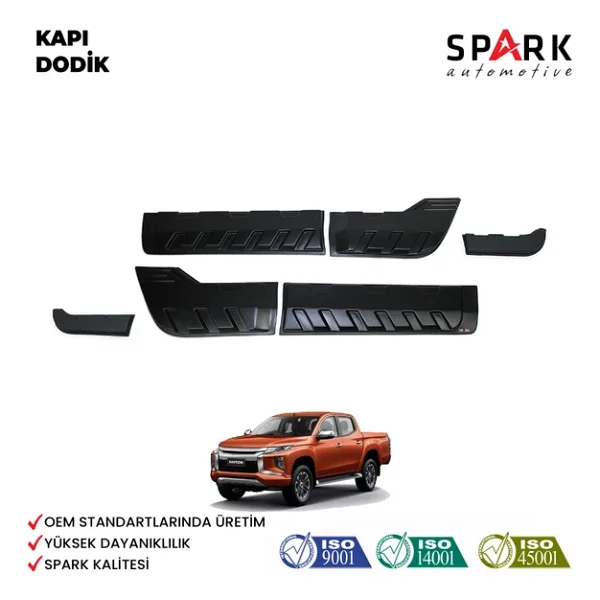 Mitsubishi L200 2019- Yılı Ve Sonrası Uyumlu Kapı Dodik 6 Parça - Görsel 5