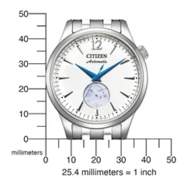 Citizen Automatico Nh9131-73a Çelik Kordon Beyaz Erkek Kol Saati - Görsel 6